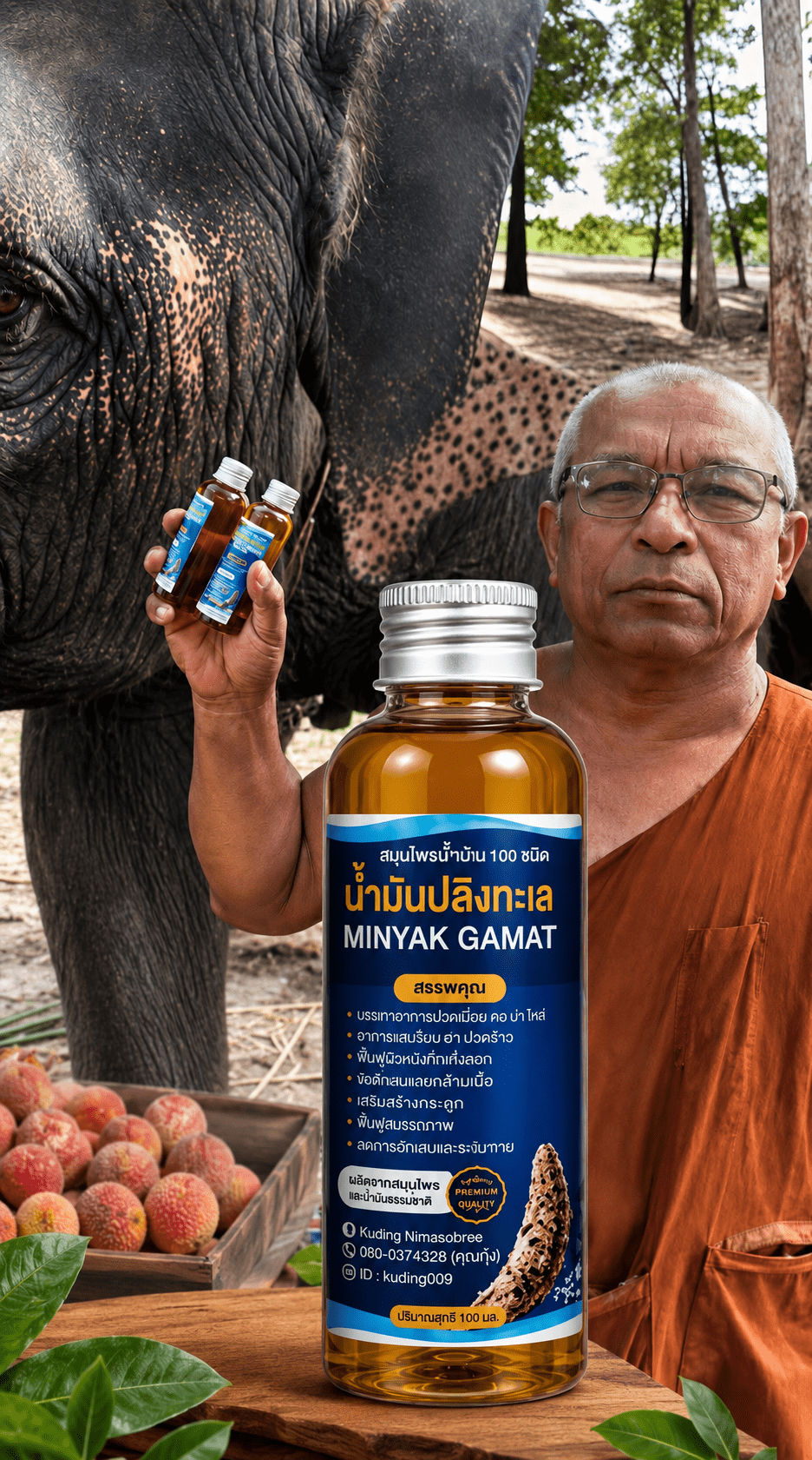 Minyak Gamat - Made & Blessed by Phor Than Wok - Image 2