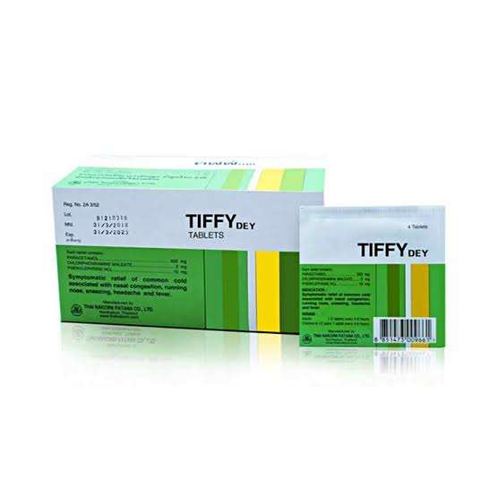 Thailand Halal Tiffy Dey 泰国天飞感冒药 ( 4 Tablets) - Image 2